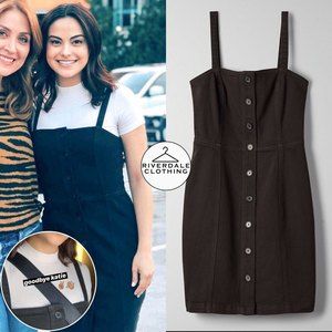 Aritzia Wilfred Free Shasta Button-front Mini Dress fitted bodice size 4 black